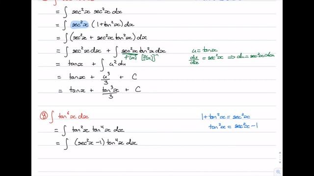 Ext2 Integration: Trig – Even Powers of sec(x), tan(x) смотреть онлайн