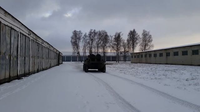 Яворів. 16.01.2016 Тест драйв ремонтованого БТР-60 смотреть онлайн