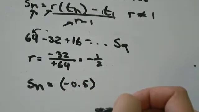 Sum Finite Geometric Series Sn=r(tn)-t1/r-1 смотреть онлайн