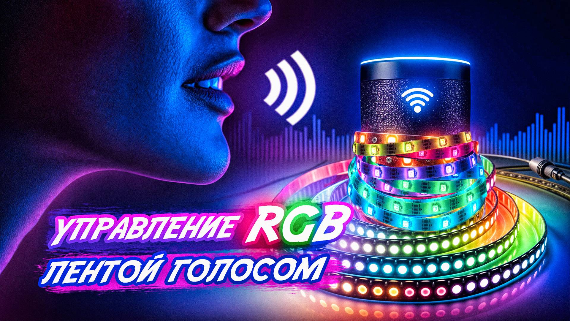 Как управлять умной светодиодной лентой голосом смотреть онлайн