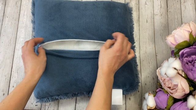 Подушка декоративная Casa Conforte "Nordika" микрофибра 40*40см, синий смотреть онлайн