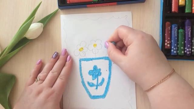 ОТКРЫТКА НА 8 МАРТА. Как нарисовать быстро и красиво. Своими руками. смотреть онлайн