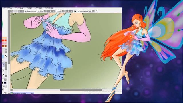 Speed Paint Блум Энчантикс, перерисовка(redraw)