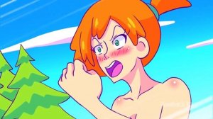 Misty takes her top off Pokémon Animation