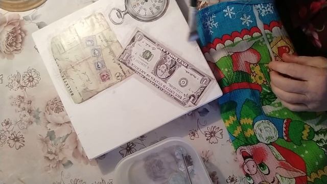 #44 Декупаж. Моя первая работа в новом году. смотреть онлайн