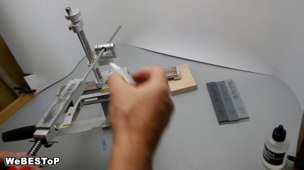 Камень для заточки ножей KosiM Pro Oil  8000 Grit | Как правильно точить ножи точилкой для ножей.