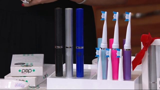Pop Sonic Set of 3 Portable Sonic Toothbrushes on QVC смотреть онлайн