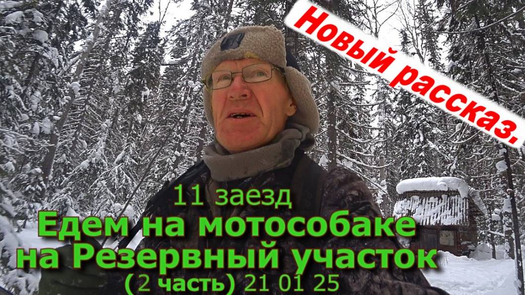 11 заезд Едем на мотособаке на Резервный участок (2 часть) 21 01 25 смотреть онлайн