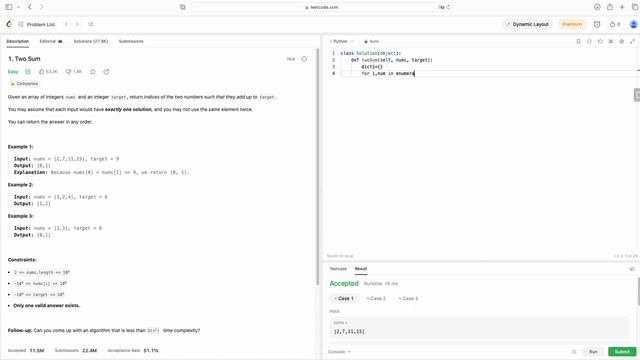 задача TwoSum Leetcode python смотреть онлайн