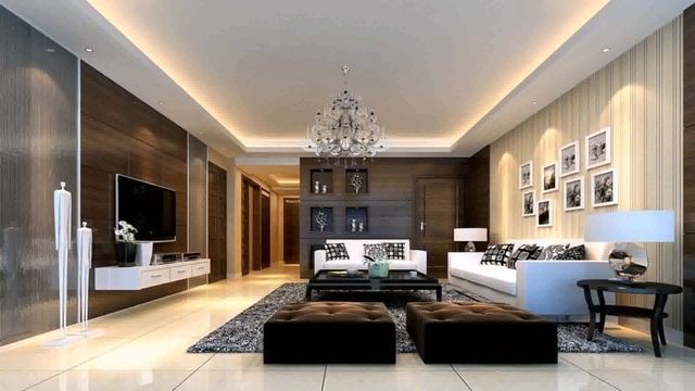 Ceiling Design For Rectangular Living Room