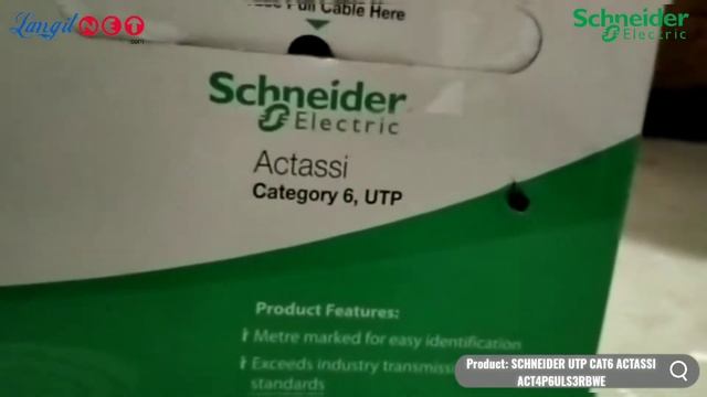 SCHNEIDER CABLE UTP CAT6 ACTASSI LOW-SMOKE ACT4P6ULS3RBWE - (92994) смотреть онлайн