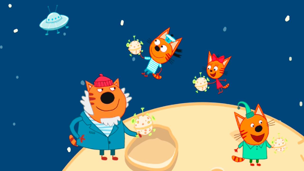 TPИ KOTA - Развивающий мультфильм для детей "Пазлы" Познавательный мультик для малышей смотреть онлайн