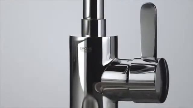 Смеситель с высоким изливом для кухни Grohe Eurosmart Cosmopolitan 32843 000 смотреть онлайн