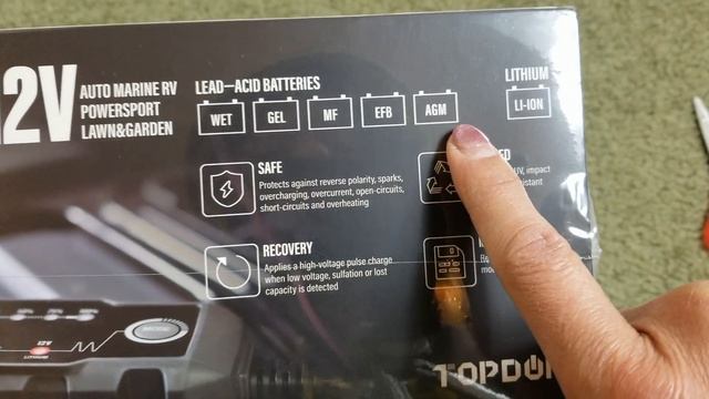 ASMR TOPDON Tornado 1200 6V 12V Maintainer AGM Gel Lithium Lead Acid Battery Charger! смотреть онлайн