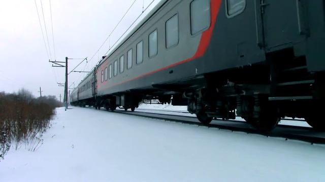 Электровоз ЧС7-066 с поездом Москва - Саранск смотреть онлайн