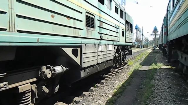 Секция 2ТЭ116-1612 с вертушкой на Чаплино смотреть онлайн
