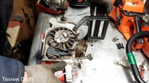 Замена ЦПГ на бензопиле Geos CSP 356.Ремонт в деталях.