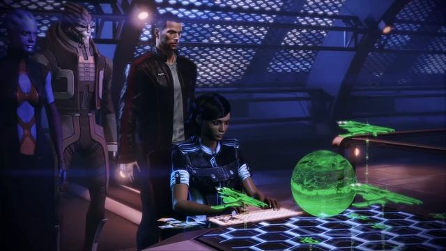 Mass effect 3: Цитадель — Трейнор и азари Т'Суза играют в шахматы азари смотреть онлайн
