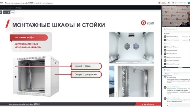 Телекоммуникационные шкафы QTECH российского производства