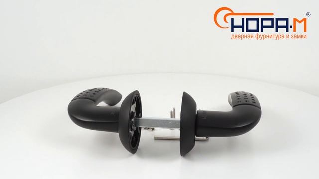 Ручка дверная на розетке 96A AL; цвет — чёрный. смотреть онлайн