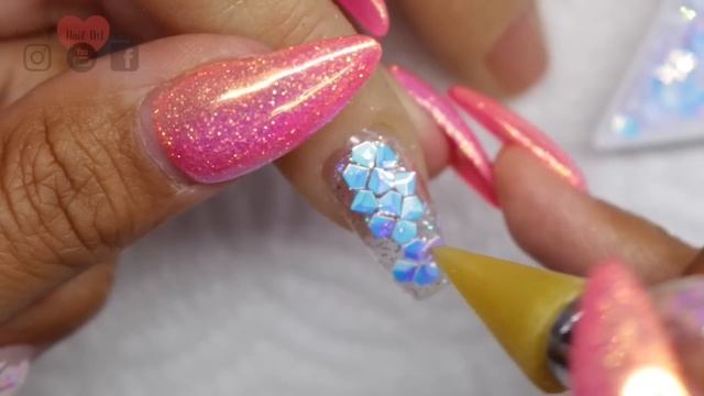 🦄3D UNICORN SCALES, GLITTER & CHROME! HARD GEL | VACATION NAILS🏝 смотреть онлайн