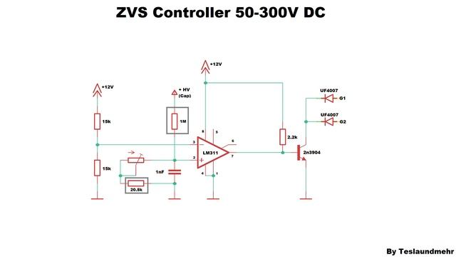 DIY 12V to 50V-300V Converter - Adjustable easy circuit смотреть онлайн