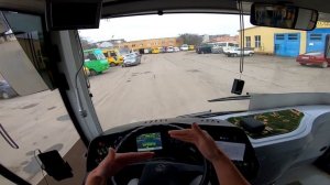 Рабочие моменты на автобусе