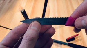 быстрая  заточка серрейтора на ноже :))