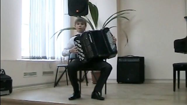 М.Мошковский "Тарантелла"/ M.Moshkovsky "Tarantella",  Артём Столяров (баян), 12 лет г.Волгодонск