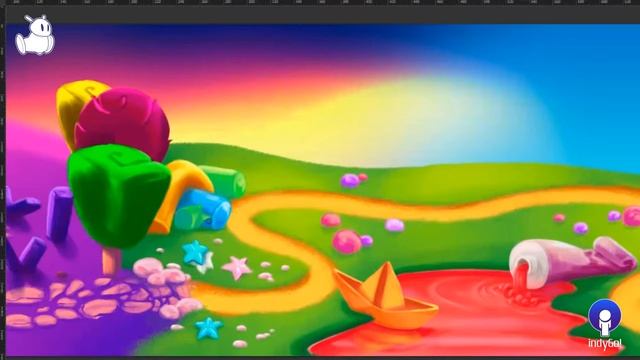PHOTON World of Color | Digital Game Art Painting | Photoshop | Time Lapse смотреть онлайн