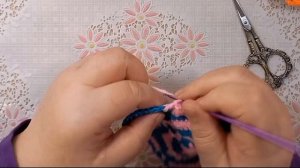 Салфетка Сердечко крючком из квадратных мотивов