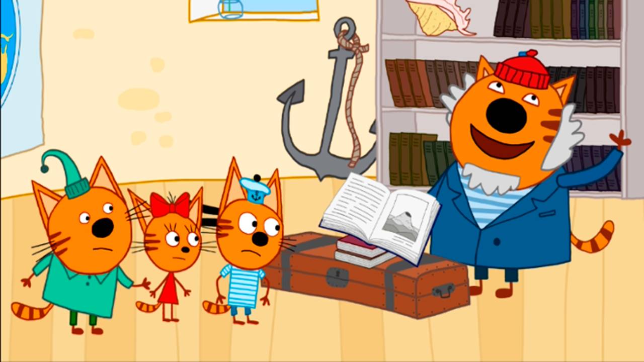 TPИ KOTA - Развивающий мультфильм для детей "Пазлы" Познавательный мультик для малышей смотреть онлайн