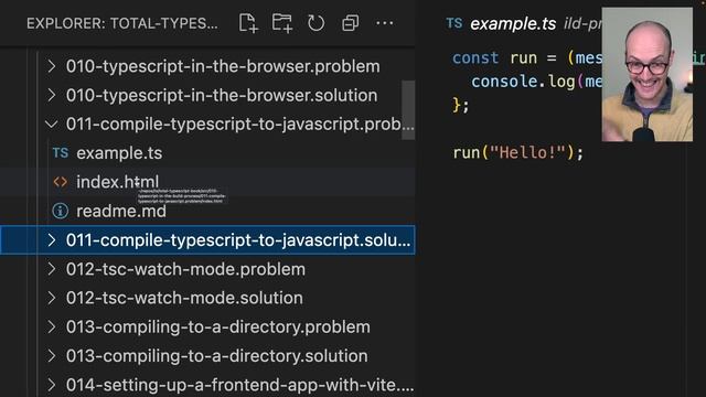 009 Convert a TypeScript File into a JavaScript File смотреть онлайн