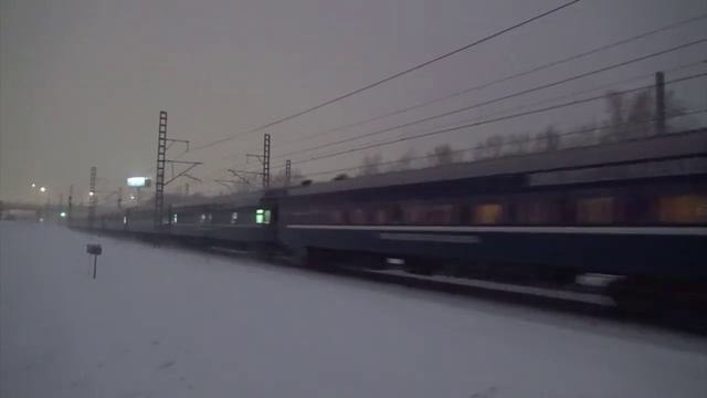 Родная синяя окраска вернулась! Электровоз ЧС6-022 с поездом "Экспрэсс" Москва-СПБ! 15.03.2023! смотреть онлайн