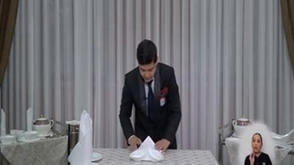 Salfetkaning turlari va ular bilan dasturxon bezash usullari.