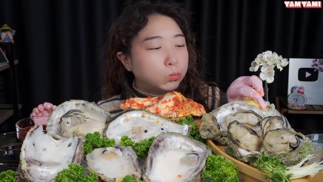 굴 먹다 부자 될뻔한 날. 진주 발견 ! 행운의 징조 소원을 빌어보세요 🦪Mukbang