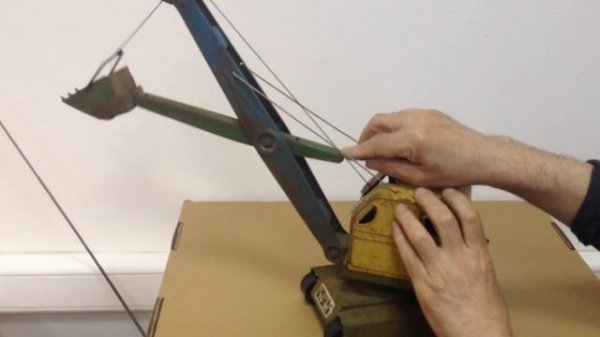 Экскаватор АЗЛК Игрушка Жесть СССР