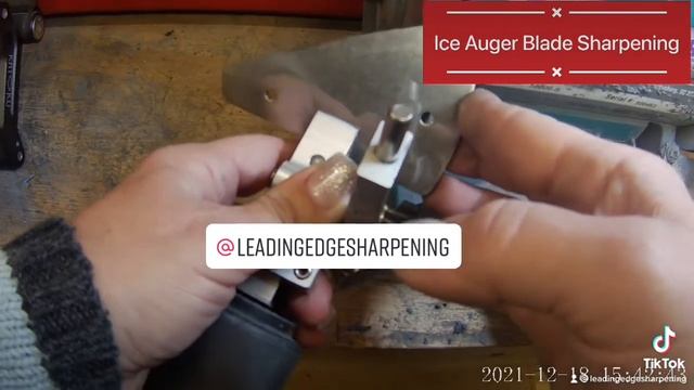 Ice Auger Blade Sharpening смотреть онлайн
