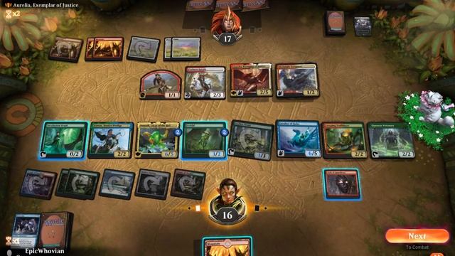 MTG Arena: Brawl: Omnath, Locus of the Roil vs. Aurelia, Exemplar of Justice смотреть онлайн
