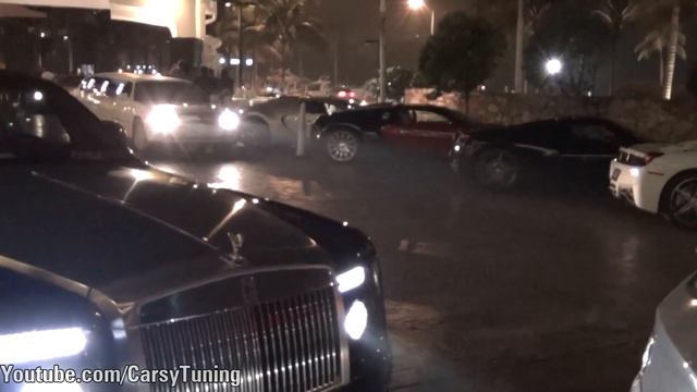 Bugatti Veyron x2 - Ferrari 458 Spider x2 смотреть онлайн