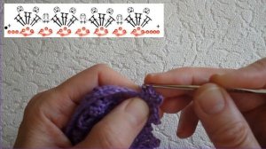 Обвязка края крючком