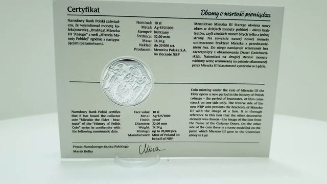 Монета Польши 10 злотых 2014 года. Серебро. История польских монет смотреть онлайн