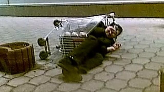 Катание в продуктовой тележке смотреть онлайн