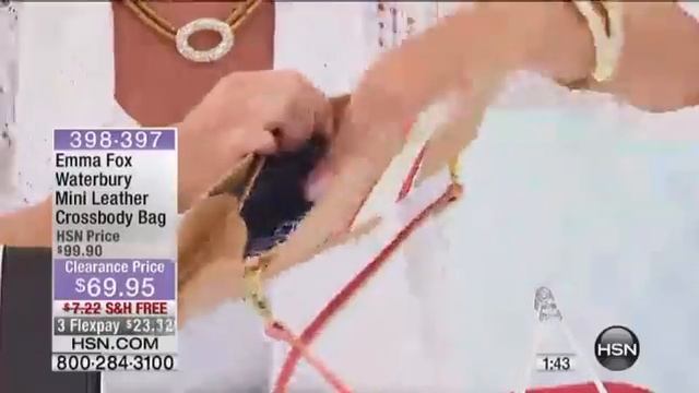 Emma Fox Waterbury Mini Leather Crossbody Bag смотреть онлайн