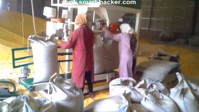 Электронный тип большой тканый мешок гранул кукуруза 25 кг заполнение шитья упако смотреть онлайн