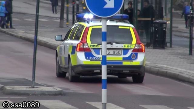 🚓 Polisbilar På Utryckning / Swedish Police Cars Responding