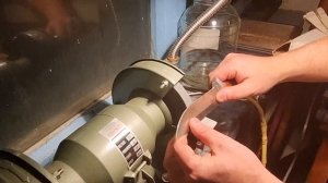 Заточка ножа на настольном заточном станке (часть 2).