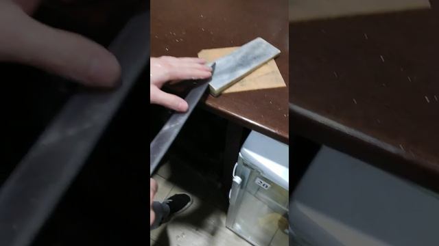 Качественная заточка японского ножа янагиба !!! смотреть онлайн