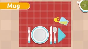 Learning How to Set the Table - Vocabulary for Kids