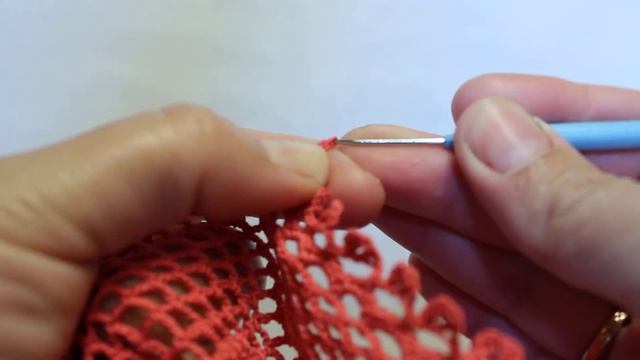 Вязание ажурного края крючком смотреть онлайн